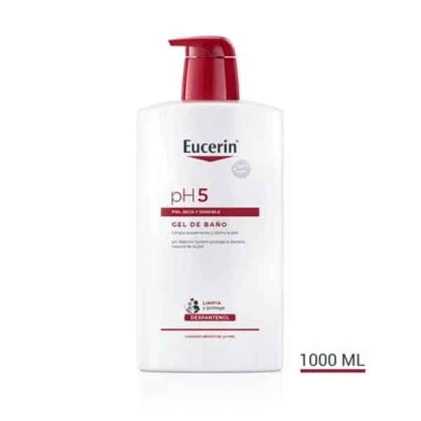 Eucerin Pele Sensível Gel Banho pH5 1L Dsconto 15%